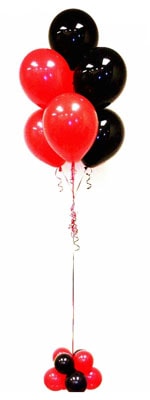 Ankara ankaya ieki den 19 adet iki renkli uan balon