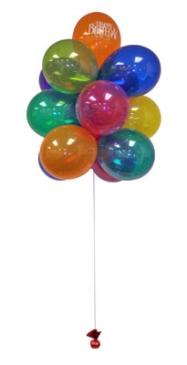 Ankara ankaya ieki den 15 adet renkli uan balon demeti