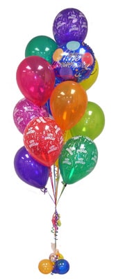 Ankara ankaya ieki den 17 adet rengarek uan balon buketi