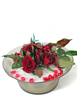 Ankara ankaya ieki firmamzdan sevilenlere iek Cam iinde 5 gl Ankara iek gnder firmas ahane rnmz