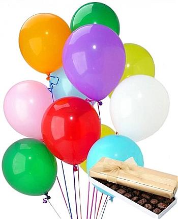 Ankara ankaya ieki den 15 adet uan balon demeti ve 1 kutu ikolata