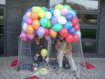 Ankara ankaya ieki den 100 adet uan balon brakma